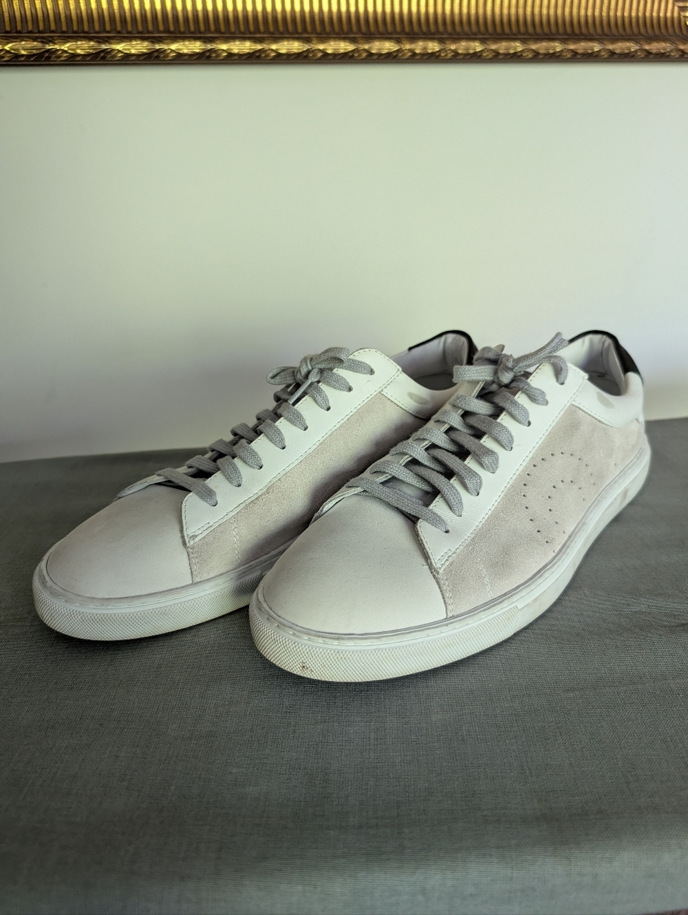 Oliver Cabell Low-Top Sneakers in Light Gray and White Size 42